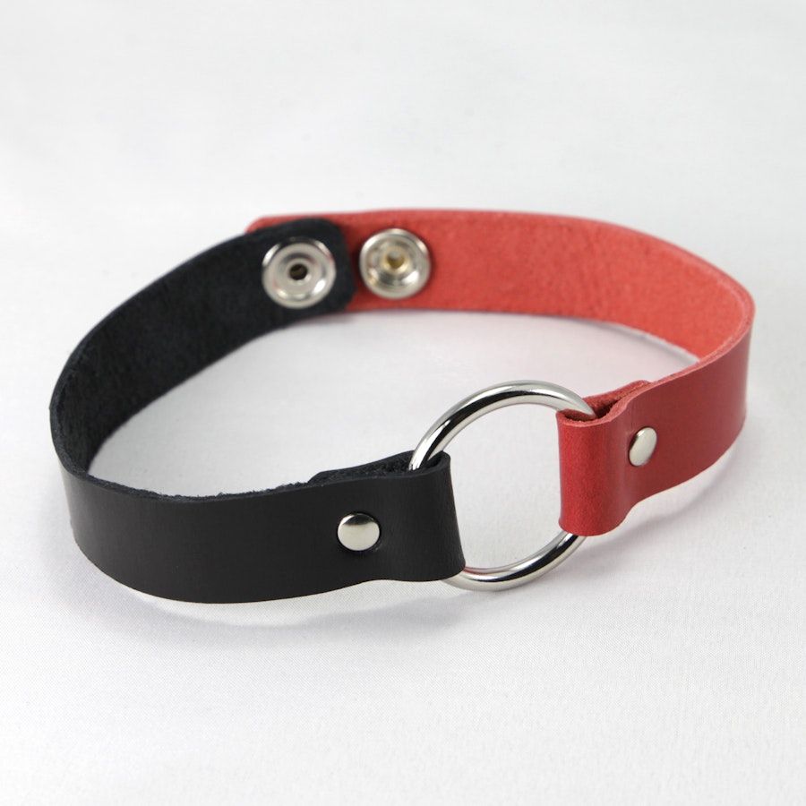 O-Ring Choker Black/Red