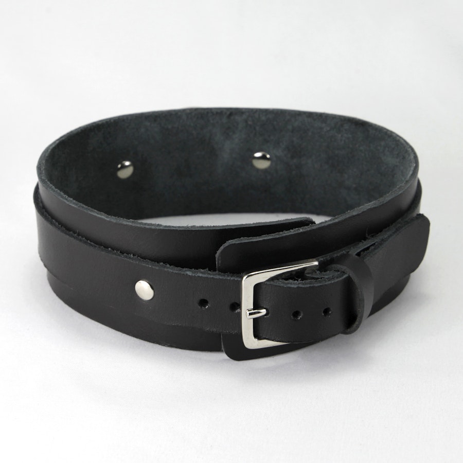 Leather Collar Black Image # 139121