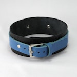 Leather Collar Black/Blue Thumbnail # 139137