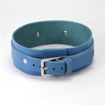 Leather Collar Blue Thumbnail # 139133