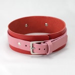 Leather Collar Red/Pink Thumbnail # 139149
