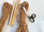 Sadistic rope set containing coconut rope, rattan canes safety shears. Thumbnail # 140464