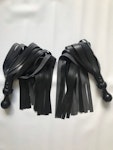 Pair of black poi floggers for florentine flogging Thumbnail # 140548