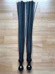 Pair of black poi floggers for florentine flogging Thumbnail # 140549