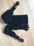 Pair of black poi floggers for florentine flogging Thumbnail # 140550