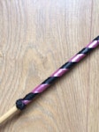 Dragon cane with braided leather handle. Select your thickness. Choose your handle colour. Thumbnail # 141353