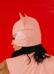 Pink Latex Cat Mask • Catwoman Head Mask • Sexy Halloween Cat Mask • Cosplay Baby Pink  Mask • Sexy BDSM Costume Mask Thumbnail # 143186