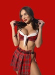 School Girl Role Play Dress Sexy School Uniform Red Pleated School Girl Skirt Sexy School girl Plus Outfit Role play lingerie Erotic Student Thumbnail # 142803