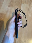 Barbwire leather mini whip Thumbnail # 141209