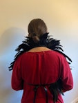 Feather shoulder piece for dressing up, larp, fantasy outfits Thumbnail # 141481
