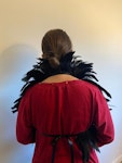 Feather shoulder piece for dressing up, larp, fantasy outfits Thumbnail # 141480