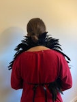 Feather shoulder piece for dressing up, larp, fantasy outfits Thumbnail # 141486