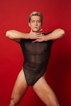Mens Sheer Bodysuit Men's Sexy Thongs Bodysuits Male Sexy Clothing Wrestlers & Thong Bodies For Men Gay Bodysuits Underwear  Mesh Jumpsuit Thumbnail # 143081