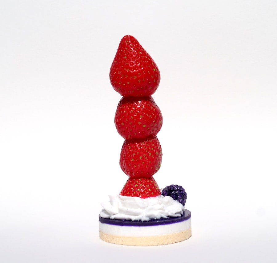 Strawberrycreampie - handmade and handpainted Suction Cup Dildo by Suendwaren-Konditorei Image # 142740