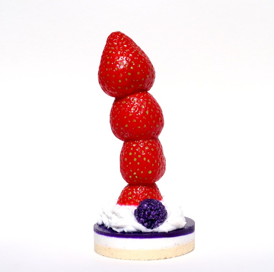Strawberrycreampie - handmade and handpainted Suction Cup Dildo by Suendwaren-Konditorei Image # 142741