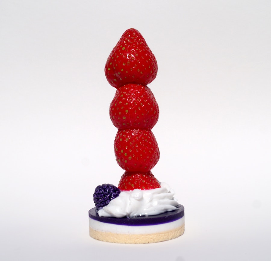 Strawberrycreampie - handmade and handpainted Suction Cup Dildo by Suendwaren-Konditorei Image # 142742