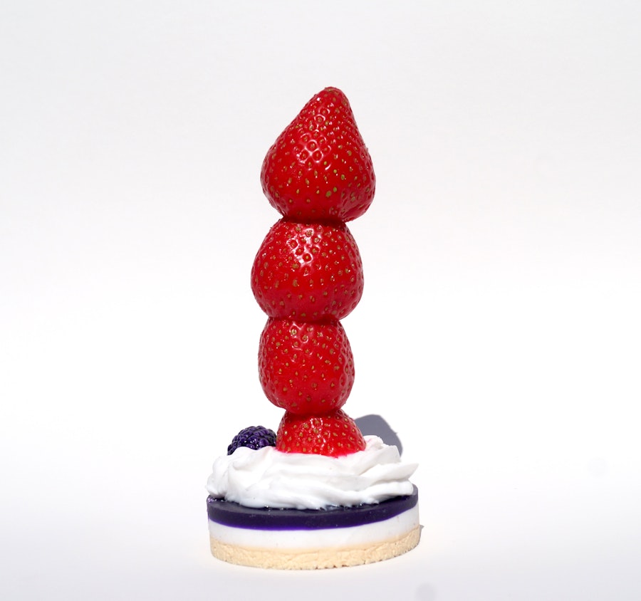 Strawberrycreampie - handmade and handpainted Suction Cup Dildo by Suendwaren-Konditorei Image # 142743