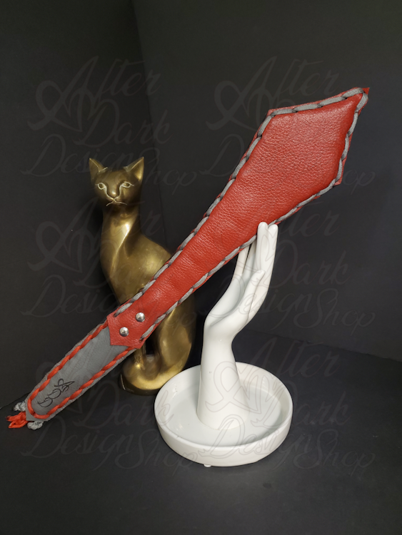 THE DEVIL'S RIGHT HAND - LEATHER IMPACT SLAPPER / SPANKER / STRAP / CUSTOMIZEABLE photo