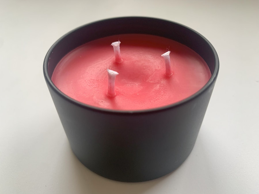 Red - Metal Tin BDSM  Wax play candle 2.5'' x 1.5''