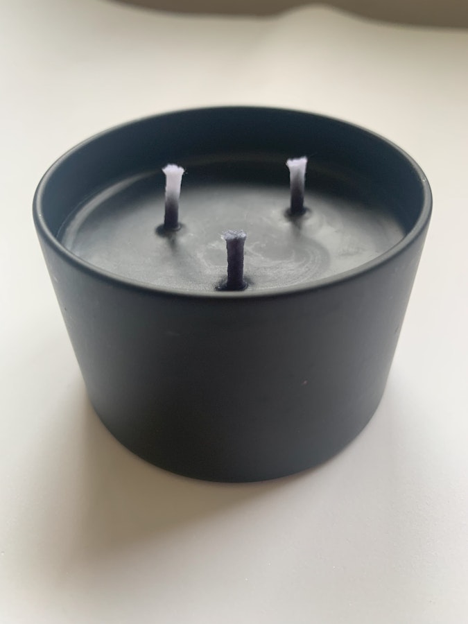 Black - Metal Tin BDSM  Wax play candle 2.5'' x 1.5''