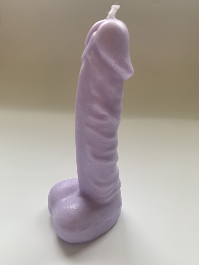 Pastel Purple - Penis BDSM Wax Play Candle 5''