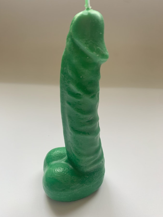 Dark Green - Penis BDSM Wax Play Candle 5''