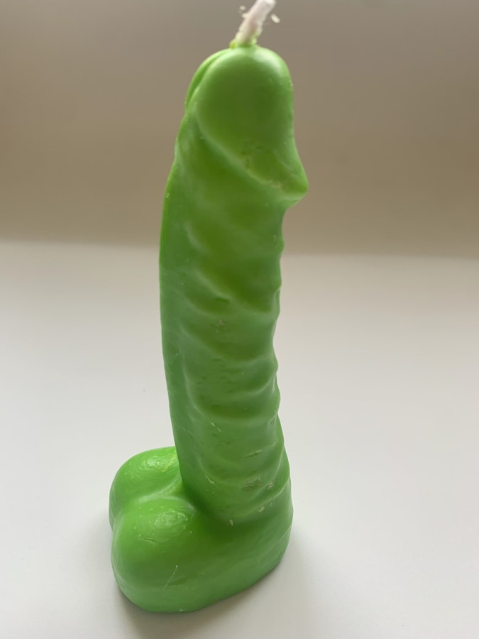 Light Green - Penis BDSM Wax Play Candle 5''