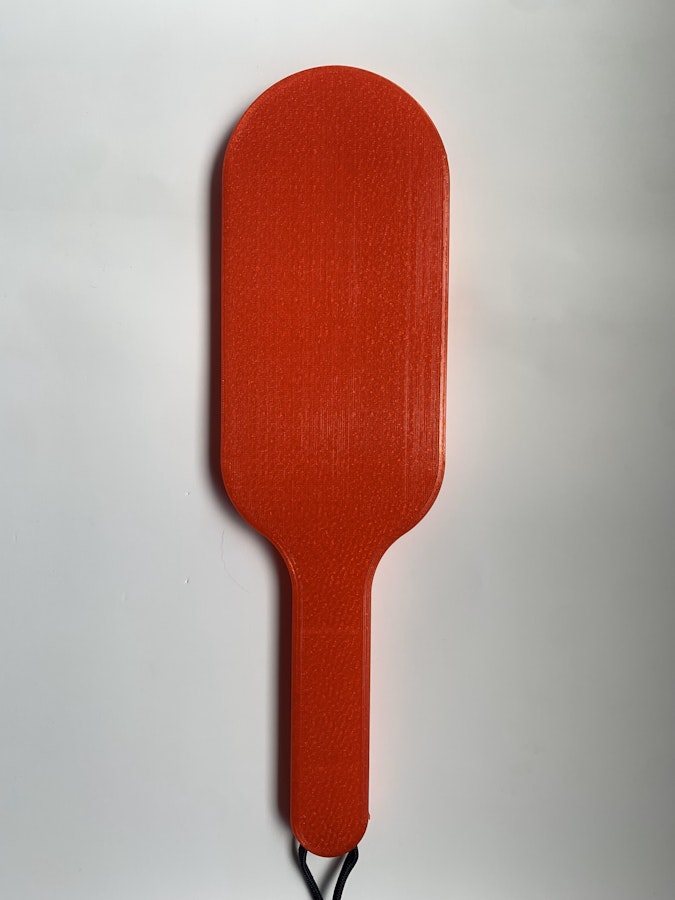 Simple BDSM Spanking Paddle 11.5'' Translucent Red