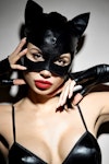 Cat Woman Halloween outfit • Sexy Cat Girl Uniform • Black Elastic Body and Mask• Sexy Catwoman Cosplay Costume Wonder Woman Superhero Thumbnail # 143553