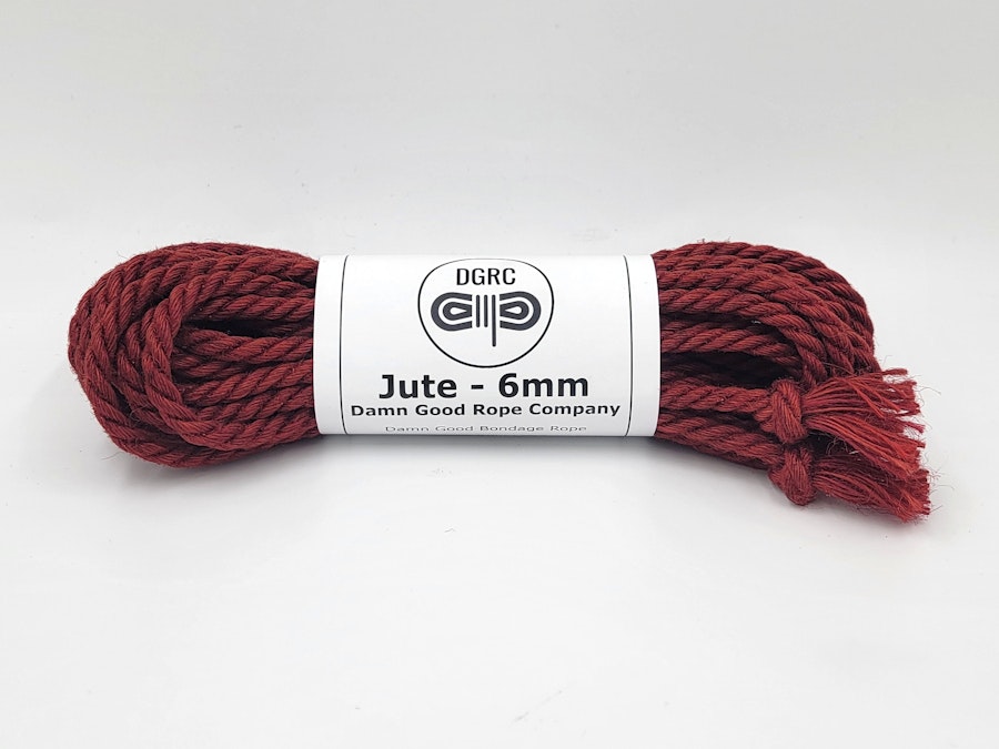 Red Jute Bondage Rope 6mm Image # 145034