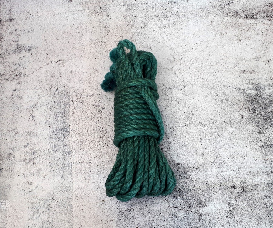 Handcrafted Shibari Jute Rope - Organic 6mm Various Colors Shibari Kinbaku BDSM Bondage - Premium Quality Handmade Shibari Rope for Bondage Image # 143320