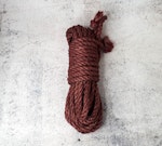 Handcrafted Shibari Jute Rope - Organic 6mm Various Colors Shibari Kinbaku BDSM Bondage - Premium Quality Handmade Shibari Rope for Bondage Thumbnail # 143321