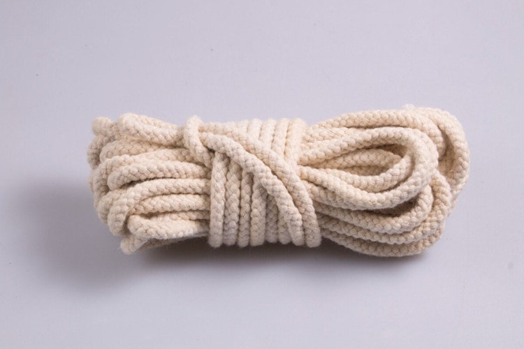 Cotton-Jute Blend Rope Versatile 6mm Twisted Rope Shibari Kinbaku BDSM Bondage EcoFriendly Soft yet Durable Cotton Jute Rope Multiple Colors photo