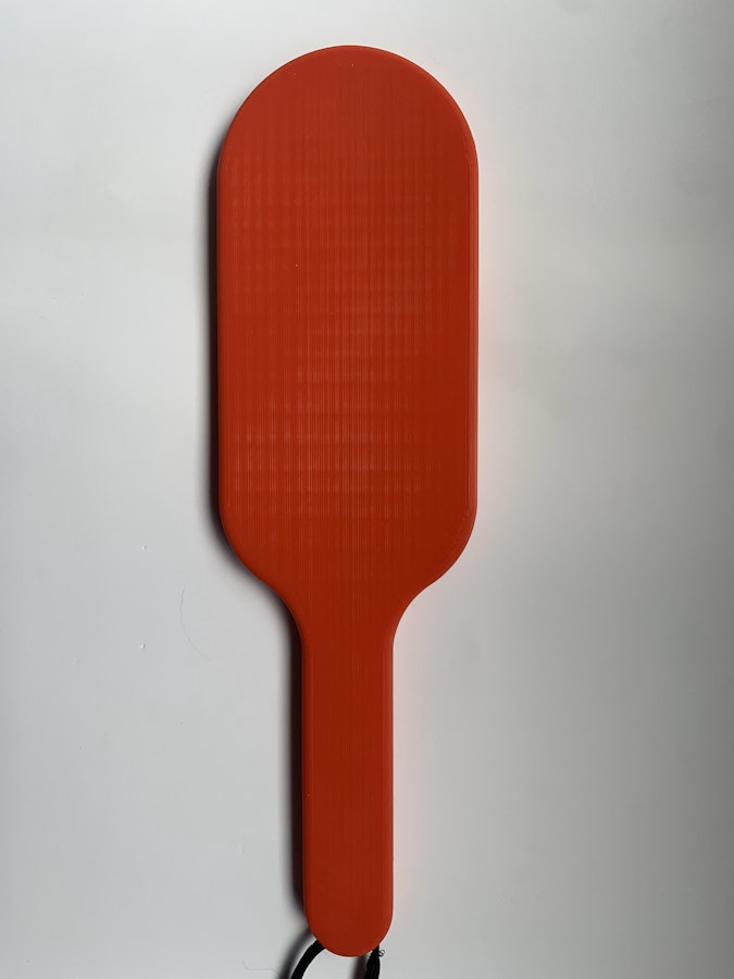 Simple BDSM Spanking Paddle 11.5'' Opaque Red