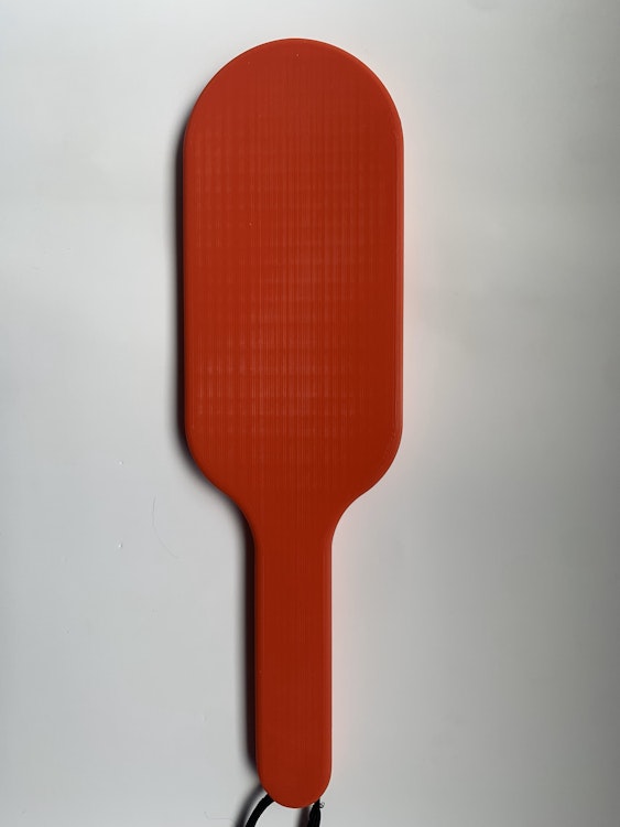 Simple BDSM Spanking Paddle 11.5'' Opaque Red photo