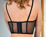 Black Lingerie Set - Bra Bustier, Mesh underwear more colors Thumbnail # 146417