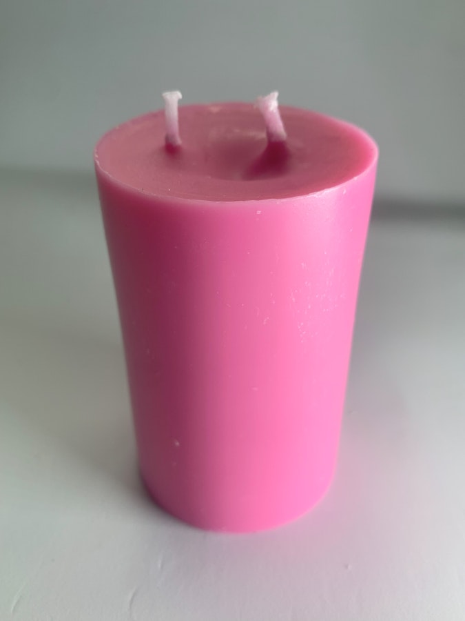 Pastel Pink - Handmade BDSM Wax Play candles 3inx2in