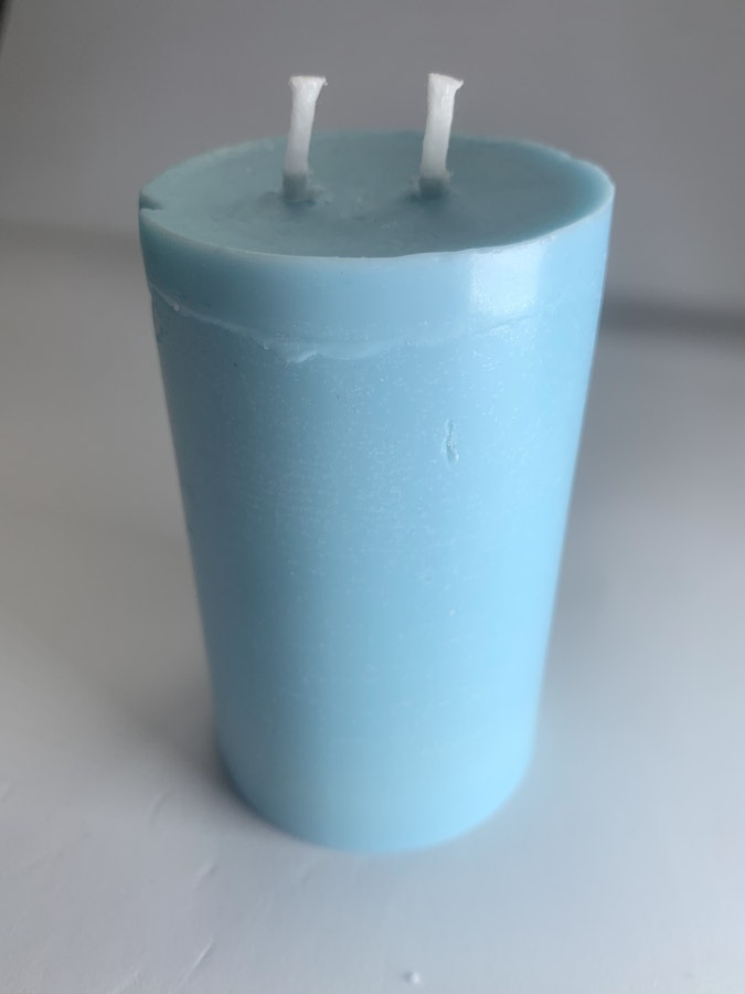 Light Blue - Handmade BDSM Wax Play candles 3inx2in