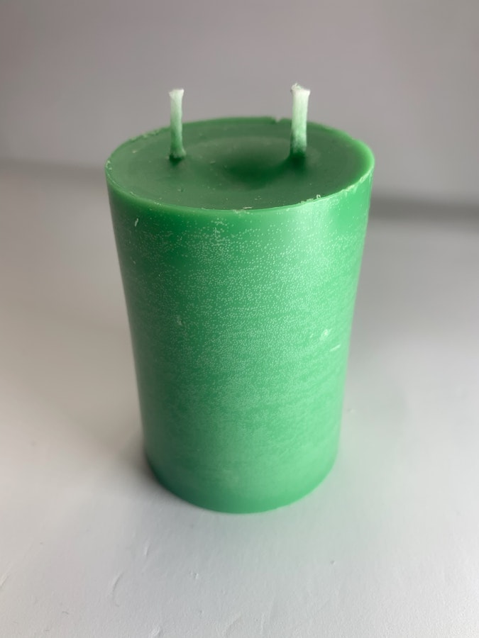 Green - Handmade BDSM Wax Play candles 3inx2in