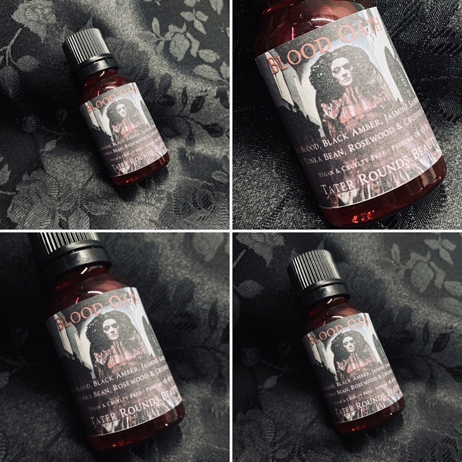 Blood Oath - 1/2 Ounce - High Quality Perfume Oil - Vegan - Gothic Goth Floral Scent - Grapeseed Oil - Organic Oils