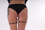 See Through Mesh Panties on Low Waist with removable garters Thumbnail # 146736
