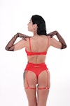 Lingerie Set Women, Red underwear, Bra and Panty set Thumbnail # 146998