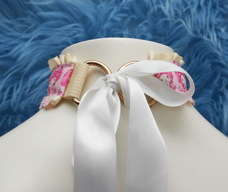 Adorable Angel Satin Ribbon Collar Image # 148984