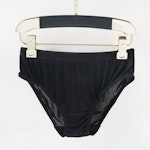 Knitted Silk Mid Rise French Cut Pantie | Black Vodka | Shimmer Collection Thumbnail # 149067