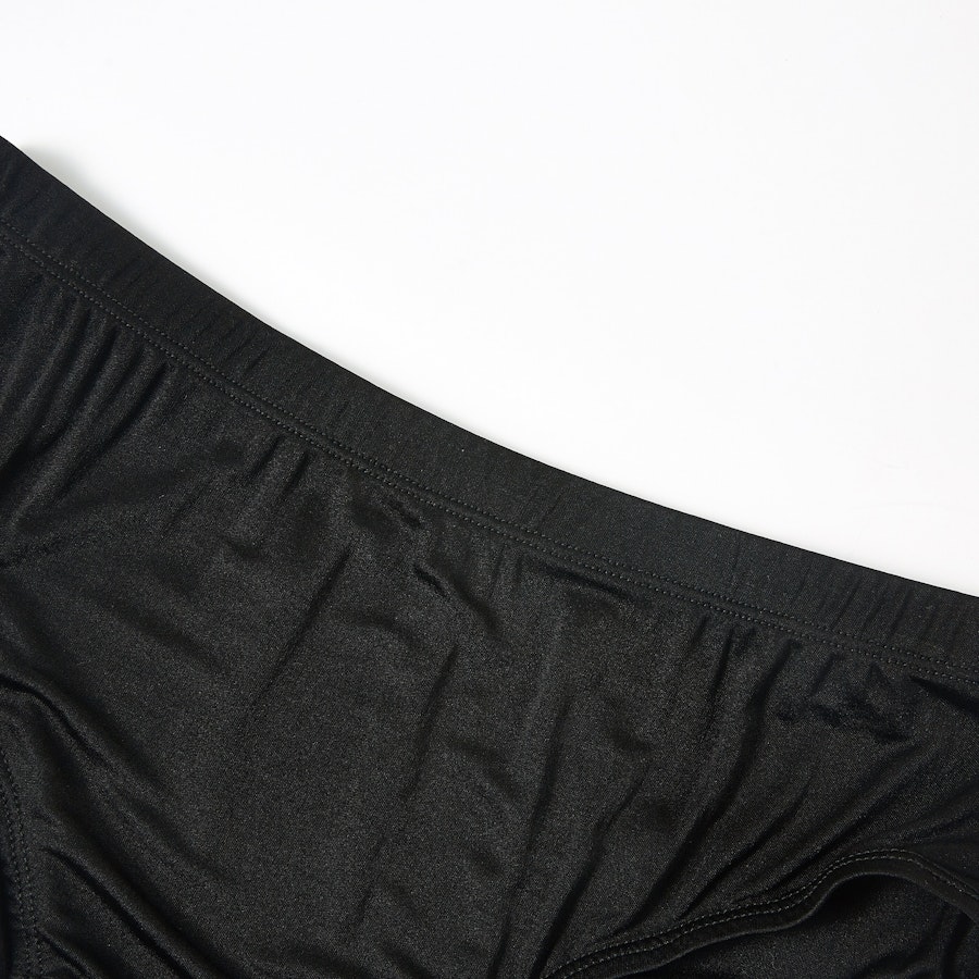 Knitted Silk Mid Rise French Cut Pantie | Black Vodka | Shimmer Collection Image # 149070