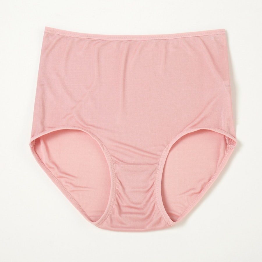 Knitted Silk High Rise French Cut Pantie | Charleston Pink Lady | Shimmer Collection Image # 149098