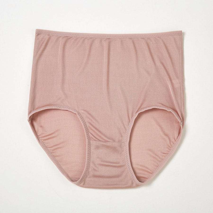 Knitted Silk High Rise French Cut Pantie | Sparkling Rose | Shimmer Collection Image # 149109