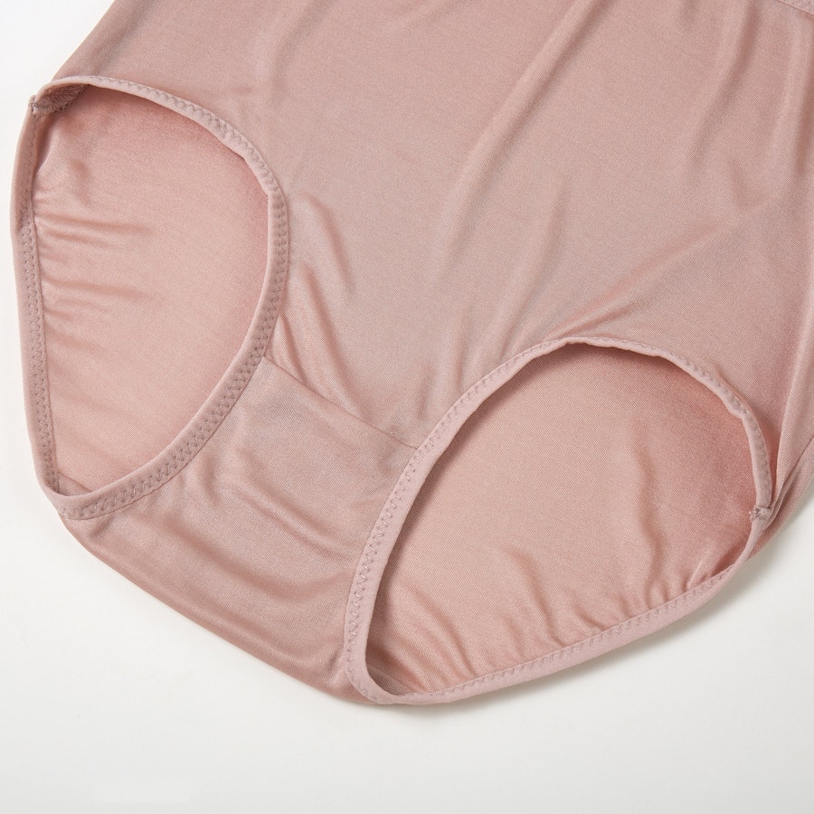 Knitted Silk High Rise French Cut Pantie | Sparkling Rose | Shimmer Collection Image # 149110