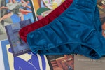 Navy Pure Mulberry Silk Bikini Panties | Mid Waist | 22 Momme | Float Collection Thumbnail # 149236