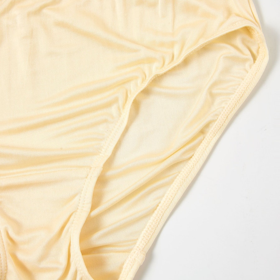Knitted Silk Mid Rise French Cut Pantie | Blonde Pale Ale | Shimmer Collection Image # 149338